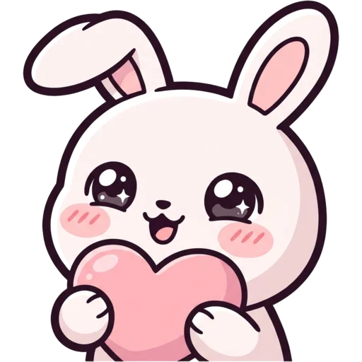 Bunny Love – free Kawaii Twitch emote