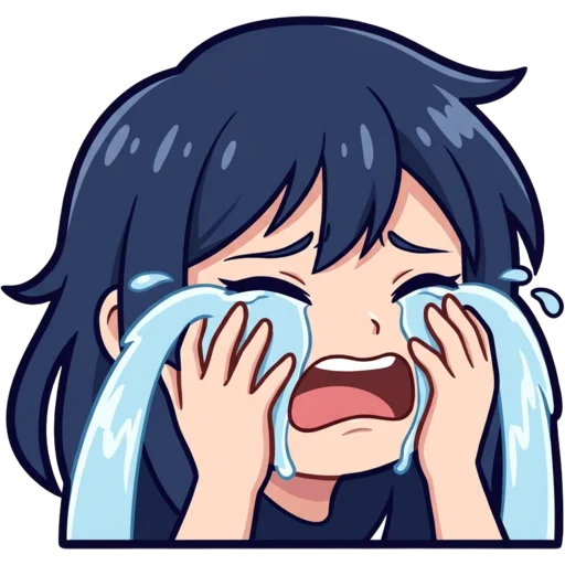 Sad Girl – free Anime Twitch emote