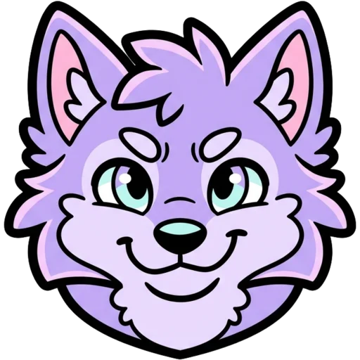 Wolf mascot streamer logo