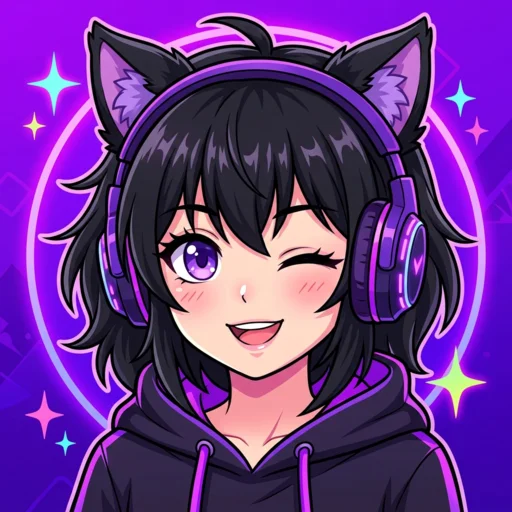 Anime gamer girl profile picture