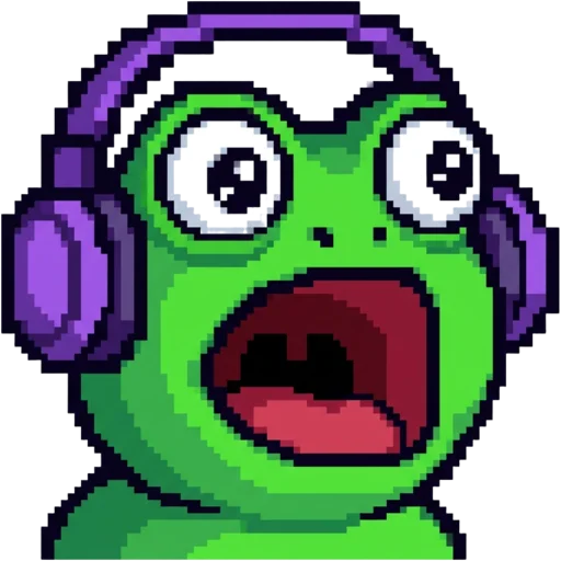 Pixel emote style example